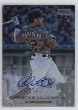 2018 Topps Stadium Club Rainbow Foil 8/10 Christian Villanueva #SCA-CV Auto 4r3