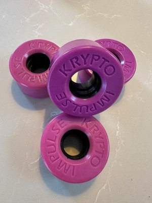 Kryptonics ''Krypto Impulse'' Roller/Quad Skate Rollen Bauer NOS PURPLE 60mm