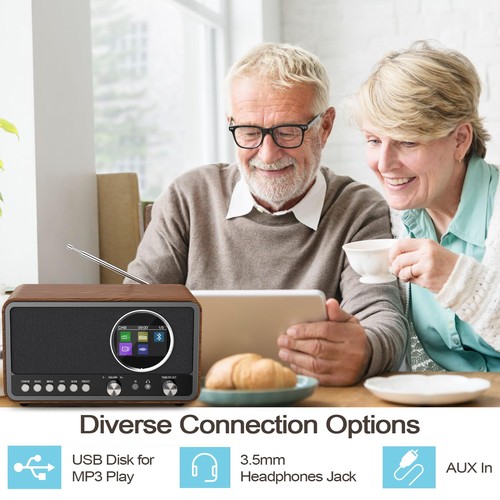 DAB Radio DAB+, DAB Plus, FM, HiFi Speakers 5W, Headphone Jack, TFT... - Picture 9 of 9
