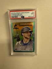 2023 Topps Chrome Platinum Anniversary - Autographs Charles Leblanc #CPA-CL Aqua