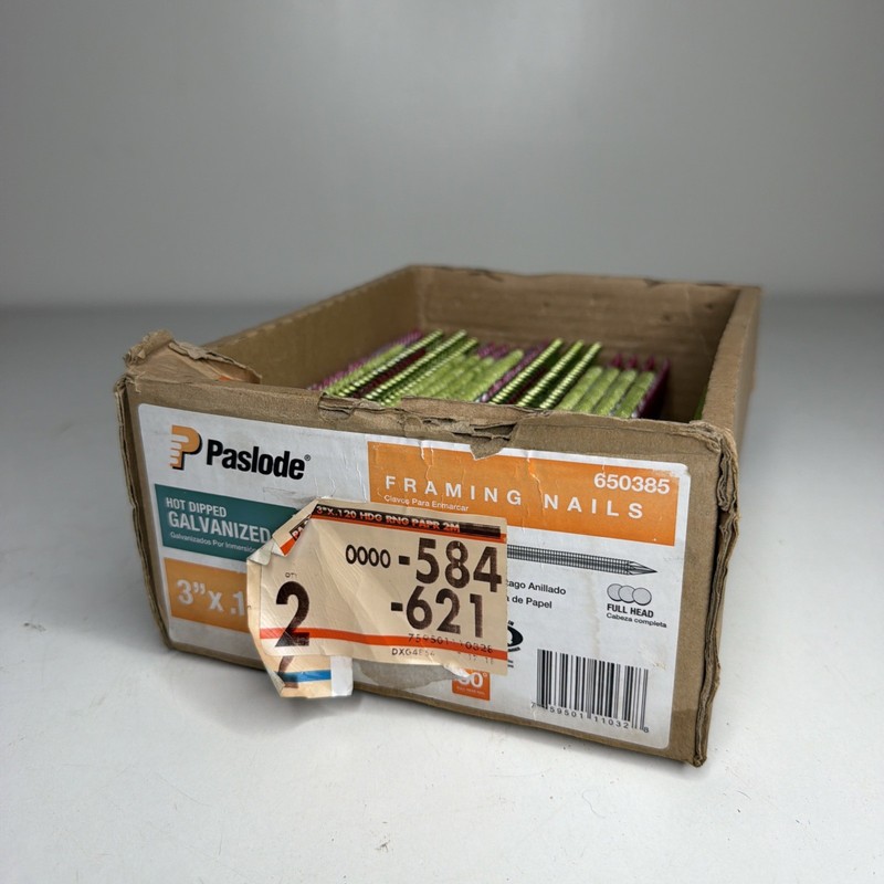 Paslode, Framing Nails, 650385, HDG 30 Degree Round Head, 3inch x .120Gauge