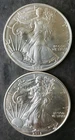 1992 and 2013 $1 American Silver Eagle Dollars