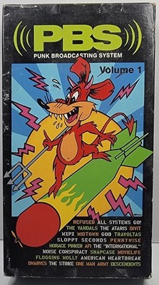 Vintage PBS Punk Broadcasting System Volume 1 VHS 2001