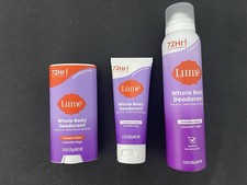 Lume Whole Body Deodorant LAVENDER SAGE Combo Pack  Stick Cream Spray NEW