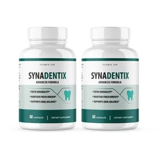 (2 Pack) Synadentix Probiotic Teeth Support Oral Balance Pills (120 Capsules)