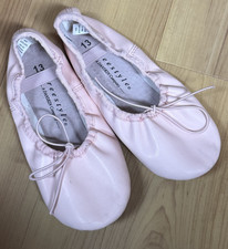 Freestyle By Danskin Girls Pink Ballet Dance Slippers Size 13