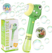 Bubble Machine Wand for Kids Age 3 4 5 6 7 8 Years Old Birthday Party Easter Day