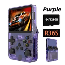 128GB/64GB, R36S Retro Handheld Video Game Console, 3.5 Inch IPS Screen 20000+