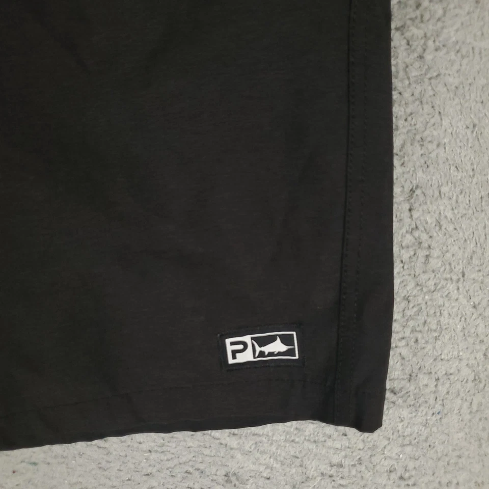 Pantalones Cortos Pelágicos Para Hombres 40 Negros Híbridos Rendimiento Informales Bolsillos Cortados Chinos Foto 4 de 4