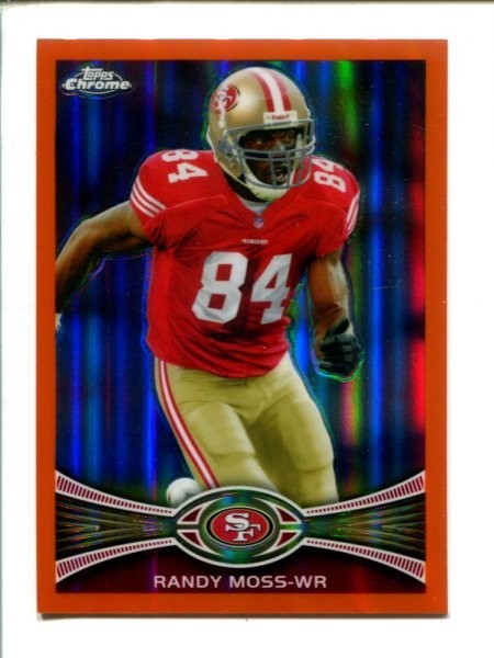 2012 Topps Chrome Retail Orange Refractor #32 - Randy Moss 🏈