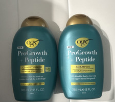 OGX ProGrowth Peptide Shampoo Conditioner Thinning Hair 13 fl oz