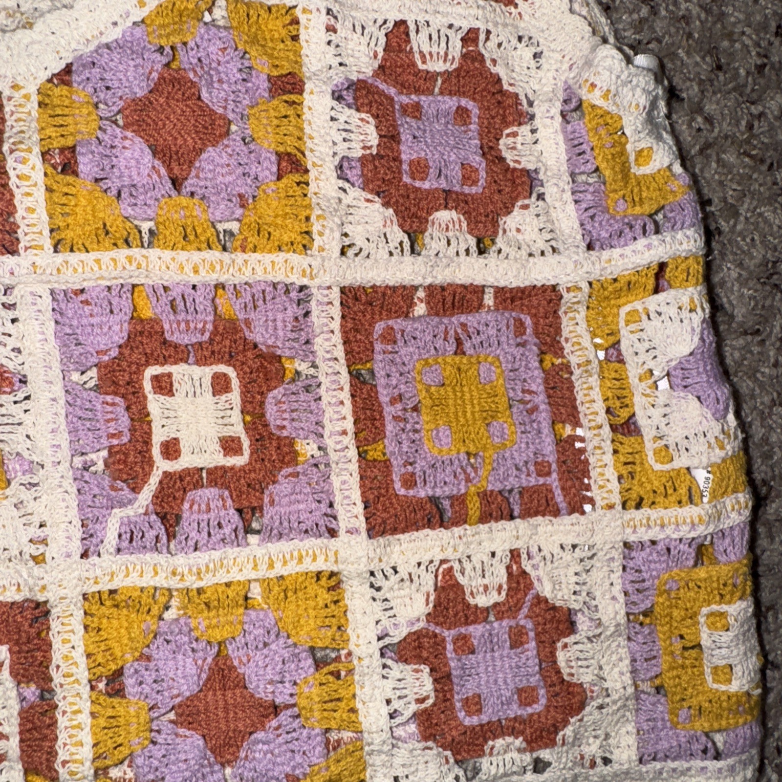 Rebellion S Crochet Patchwork Granny Square Bohem… - image 2