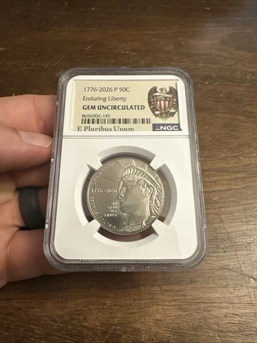 1776 - 2026 P Enduring Liberty Half Dollar 50 Cent Piece NGC - GEM UNCIRCULATED
