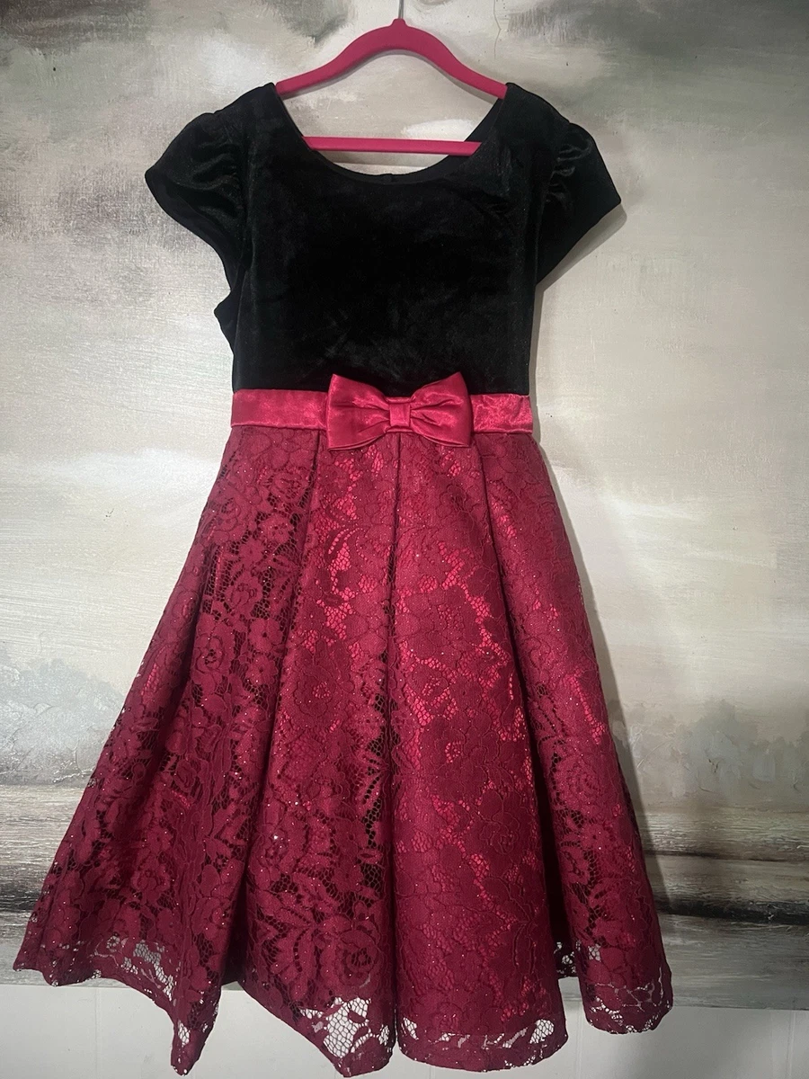 jona michelle red dress Jona Michelle | Dresses | Nwt Jona Michelle Girls Red Floral Appliqu Tulle Dress Size 5