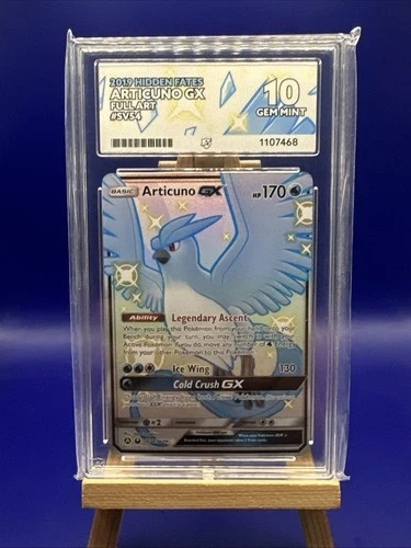 Pokémon Articuno GX SV54/SV94 Shiny Vault ACE 10 GEM MINT Perfect Subgrades