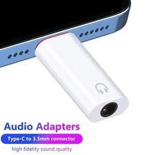 ABS Type C Adapter Portable Headphone Connector Audio Converter Universal