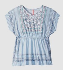 Seafolly Girls Blue Pop Palace Pullover Kaftan Swimsuit Cover-Up Size OS