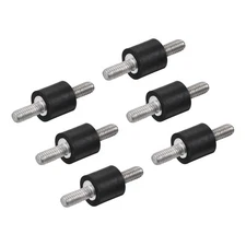6pcs M4 Rubber Mounts Male Shock Absorber for Motor Generator Compressor