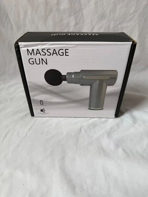 Massage Gun Deep Tissue Percussion Massager w/ 4 Heads Open Box USB