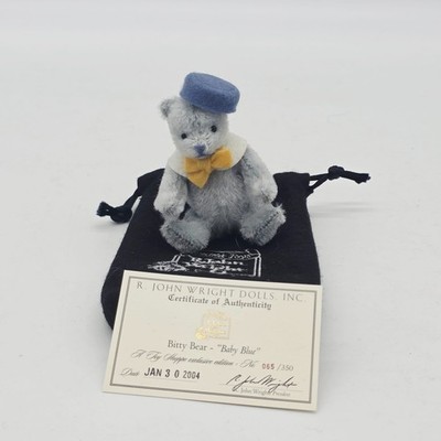 R. John Wright Bitty Bear Baby Blue Toy Shoppe Exclusive Edition Miniatur