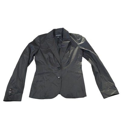 Club Monaco 2 Button Blazer Jacket Women Size 4 Cotton Blend Career Office 