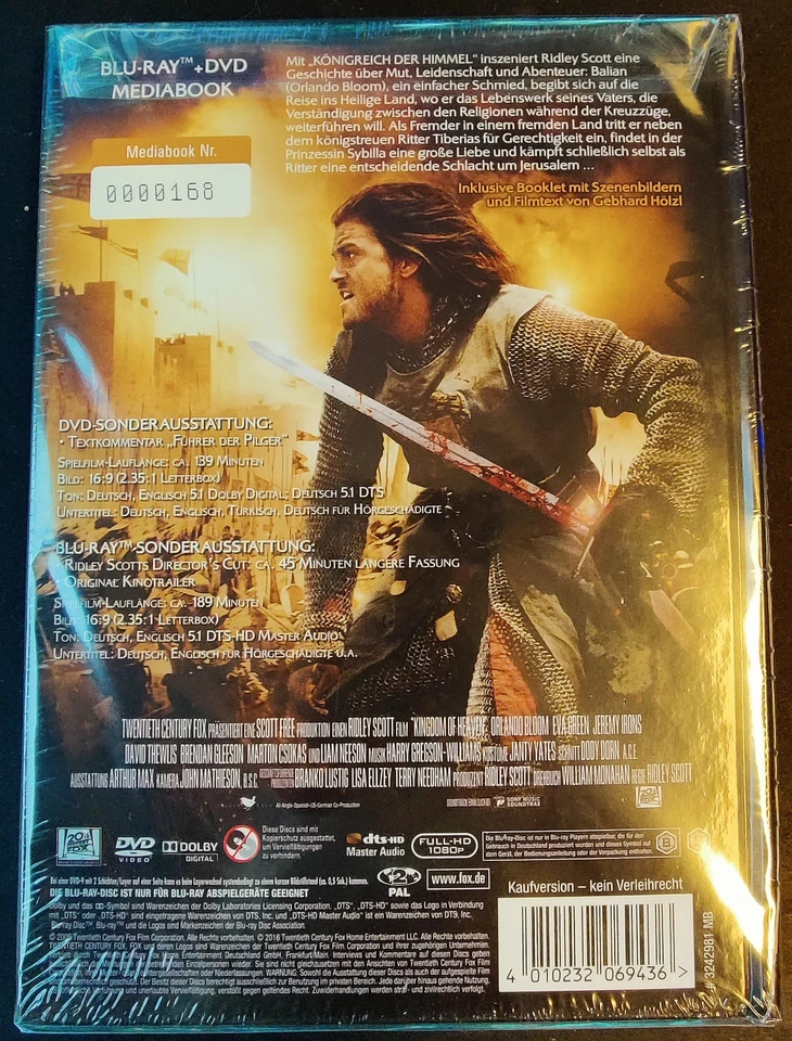 Königreich der Himmel - Limited Mediabook - Blu-ray + DVD - NEU/OVP - Deutsch - Bild 2 von 2