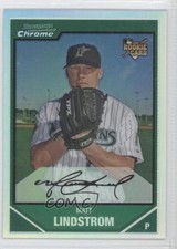 2007 Bowman Chrome Refractor Matt Lindstrom #197 0l1