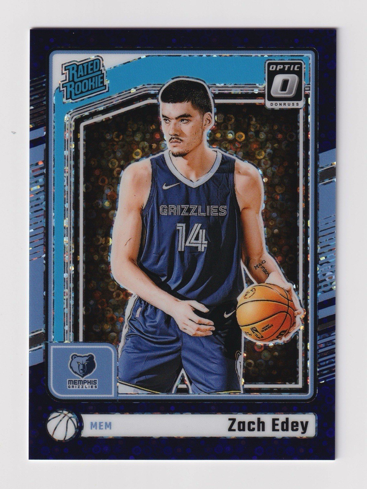 2024-25 Panini Donruss Optic - Zach Edey Rated Rookie Fast Break Purple /99 #288
