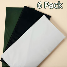 6 Pack Plastic Table Cloth 54" x 108", Disposable Tablecloths Rectangle Table Co