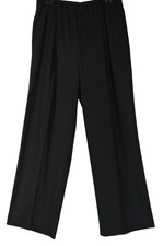NEW, Vince Brushed Flannel Wide Leg Pull-On Pants in Black Sz M S7504