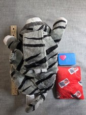 Huggie Kitty Pet Toy Gray The Companion That Helps Relax Your Pet w/ Heartbeat