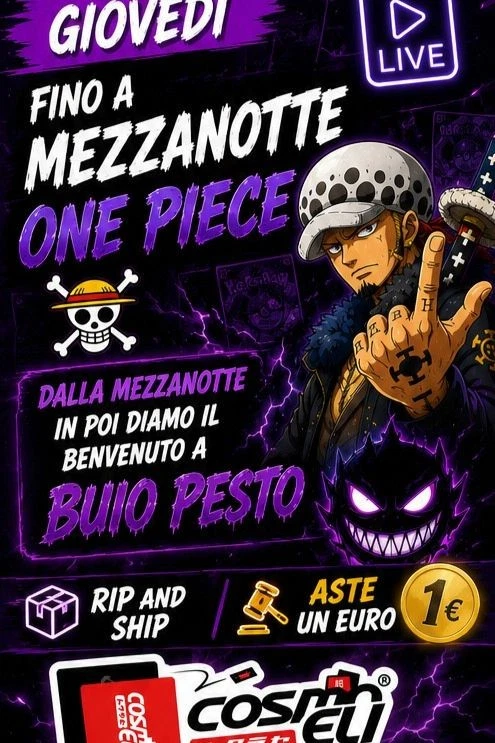 One piece e dalla mezza notte Buio pesto🔥🔥🔥