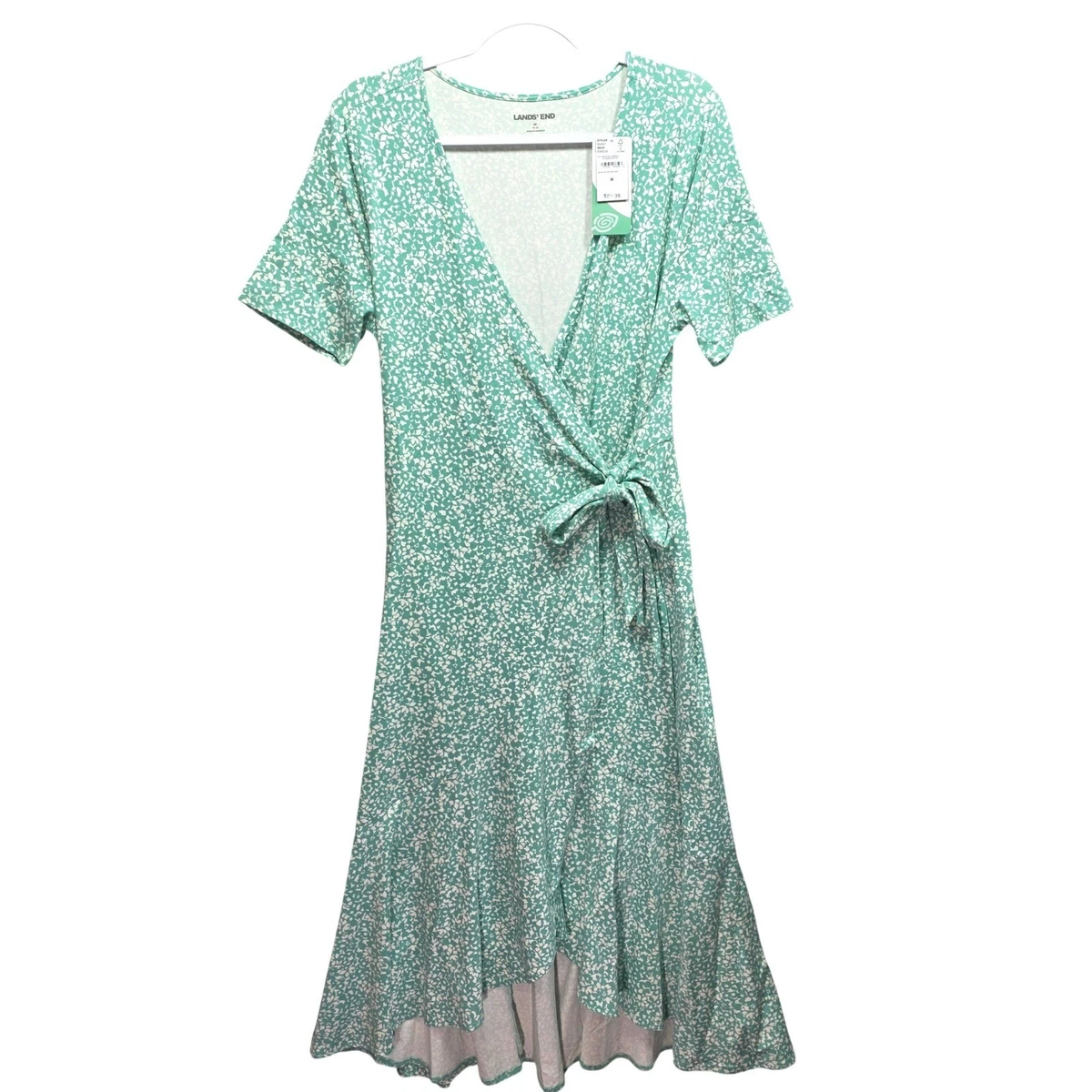 women's lands' end v-neck wrap midi dress baltic teal Dresses for sale Green ONE THE LAND Elegant Wrap Knit V Neck Midi Dress With Side Tie In Dusty Teal This Elegant Wrap Knit Midi Dress With Side Tie Is The Definition Of Luxury women's lands' end v-neck wrap