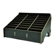 Cell Storage Box 24 Compartment Classroom Holder Mobile Desktop Organizer Cad...