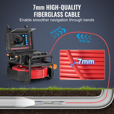 Caméra Inspection Canalisation Égout Autonivelant 50M Écran Tactile 10,1''