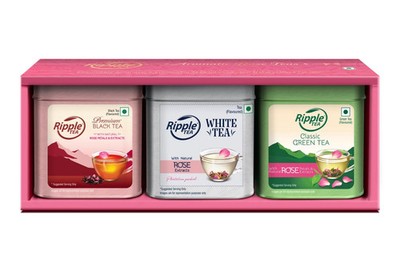 Ripple Aromatic Rose Teas Gift Box - 75 g | Free Shipping Worldwide