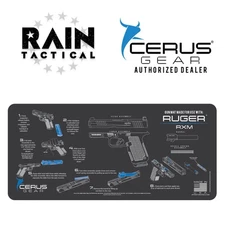 Ruger® RXM® Instructional Gun Mat Jumbo 12" X 27" Cerus Gear Grey