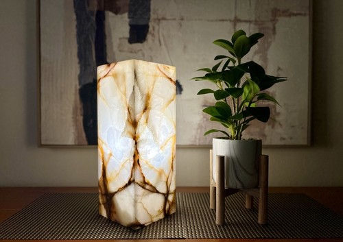 Onyx Lamp / Stone Lamp / Onyx Light / Table Lamp / Desk Lamp / Home Lighting - Picture 6 of 10