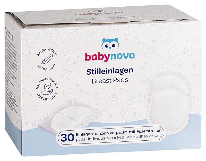 Coussinets d'allaitement jetables Babynova pour des nuits calmes sans fuite