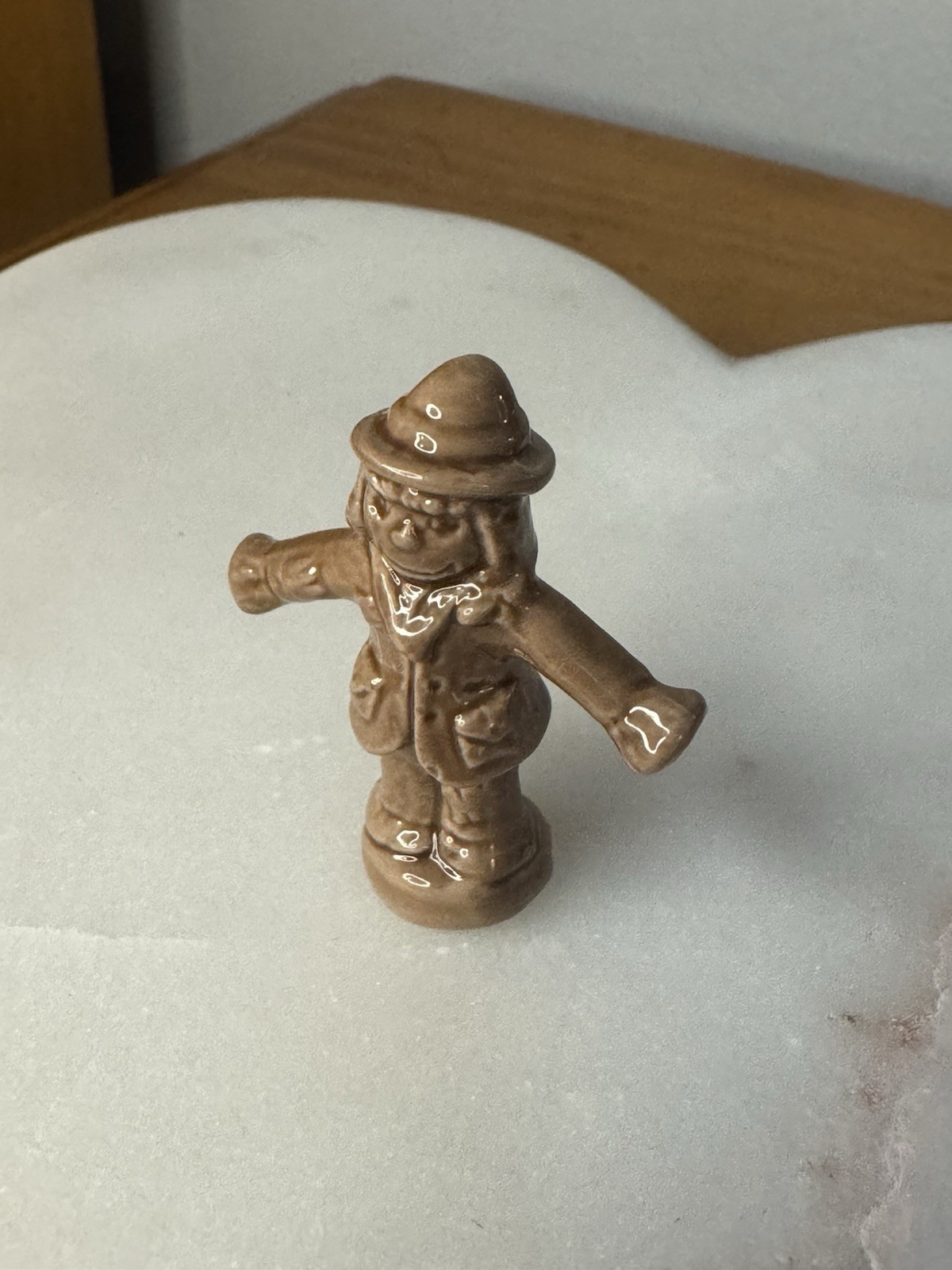 Wade Whimsies Scarecrow Figurine Vintage Porcelain Miniature England