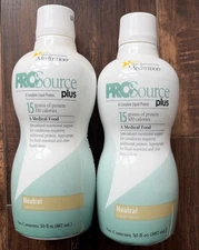 ProSource Oral Supplement Neutral Flavor 30 oz Bottle Lot Of 2