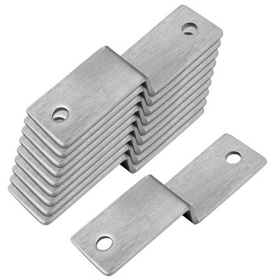 10 PCS 3/32'' Thick Z-Shaped Bracket for 3/4'' Plate Stainless Steel Brace