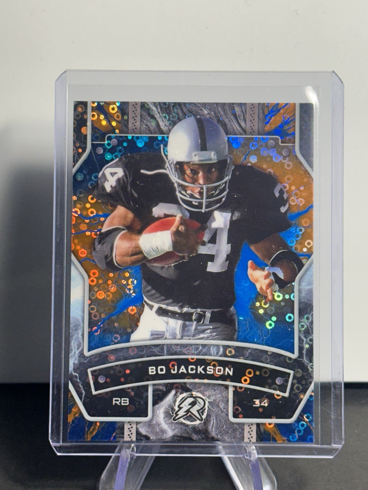 2024 Topps Resurgence - Bo Jackson #76 Blue & Orange Spark Refractor
