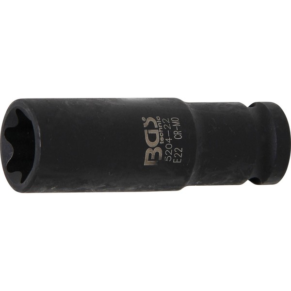 BGS Kraft-SteckschlüSsel-Einsatz E-Profil, Tief Antrieb Innenvierkant 12,5 Mm (1-image