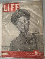 Life Magazine July 16, 1945 Audie Murphy Most Decorated Soldier WWII