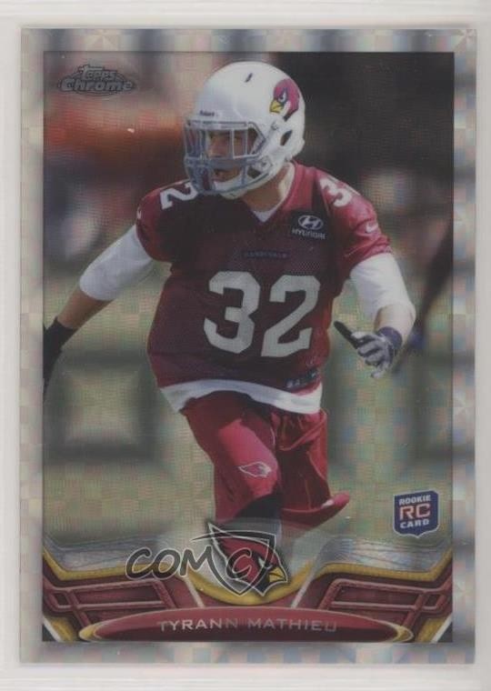 2013 Topps Chrome Retail X-Fractor Tyrann Mathieu #4 Rookie RC 0l1