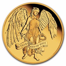 2025 AUS 1 oz Gold 80th Ann. End of WWII Winged Victory Proof 4997.12 per troy oz