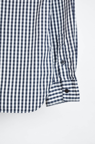 Galliano Western Shirt – Gingham Check with Denim Contrast - M - Picture 9 of 12