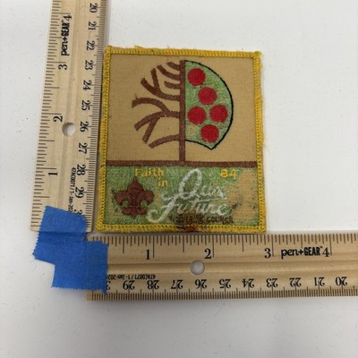 Vintage Boy Scout Patch 1984 Faith in Our Future Wolverine Council BSA