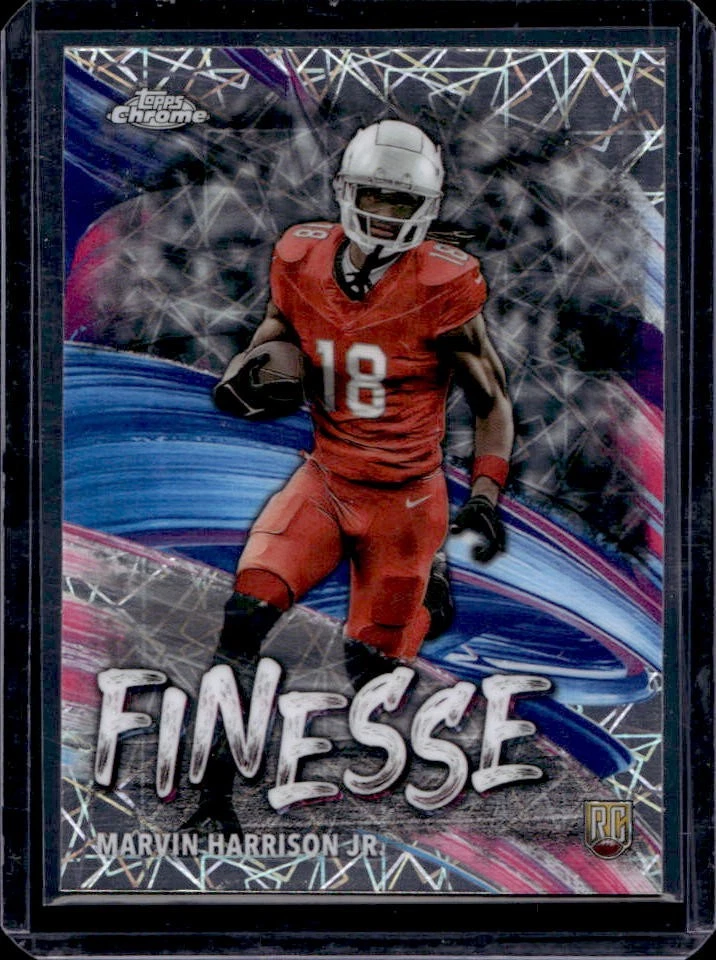 Marvin Harrison Jr. Topps Chrome Finesse #F5 Lazer Refractor